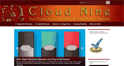 Desktop Screenshot of cloudnineecigreviews.com