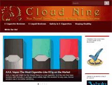 Tablet Screenshot of cloudnineecigreviews.com